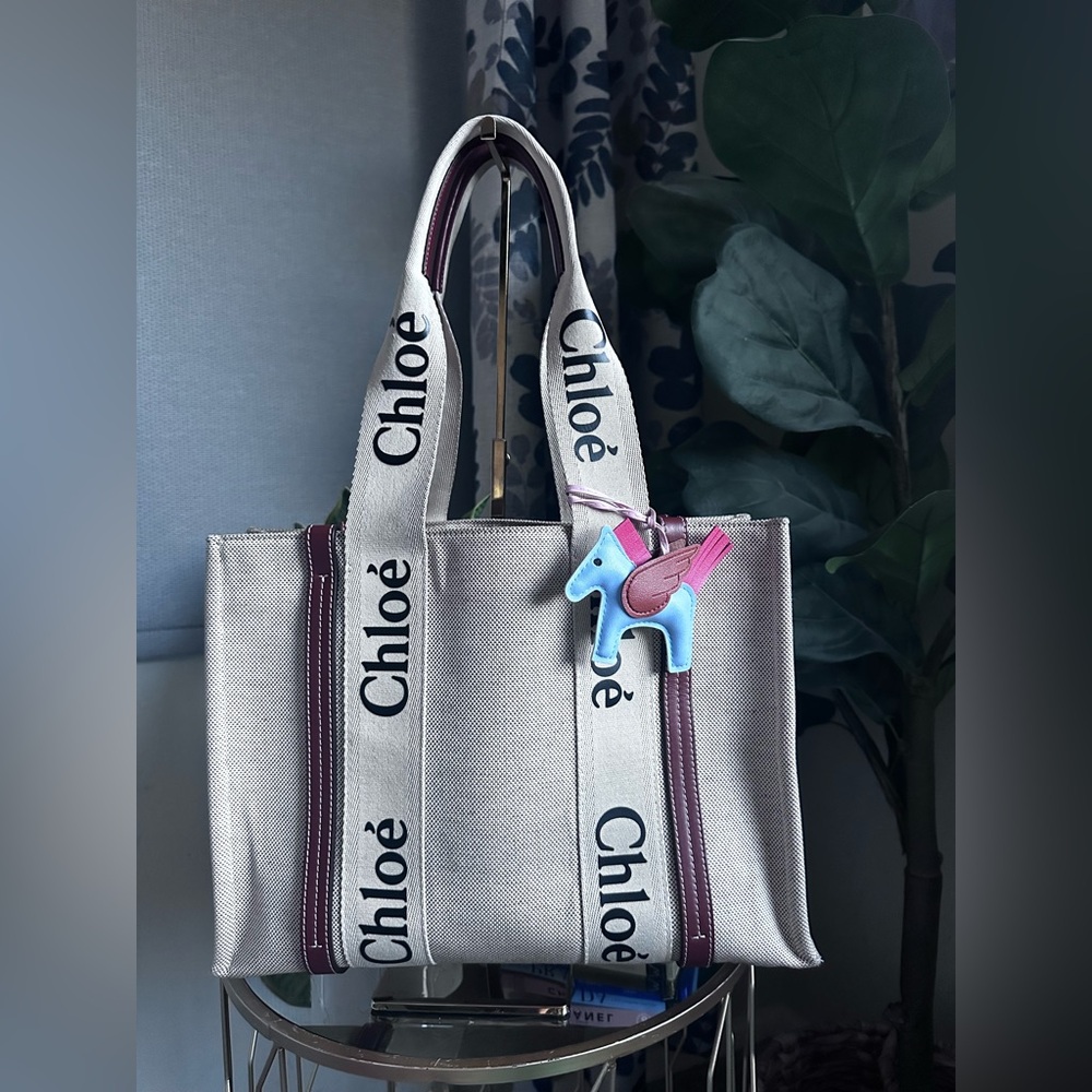Chloè Medium Tote Bag Woody Canvas